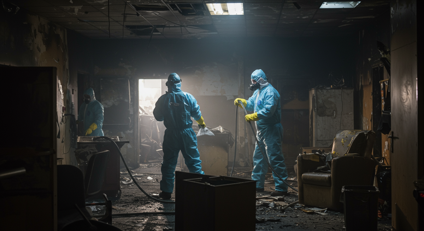 Emergency Cleaning Team in Action